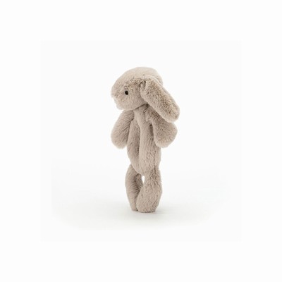 Jellycat Bashful Bunny Ring Rattle USA | 61840KCEU